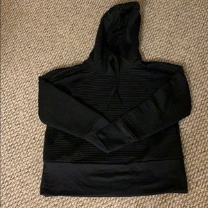 Black Nike ribbed hoodie. Size small.